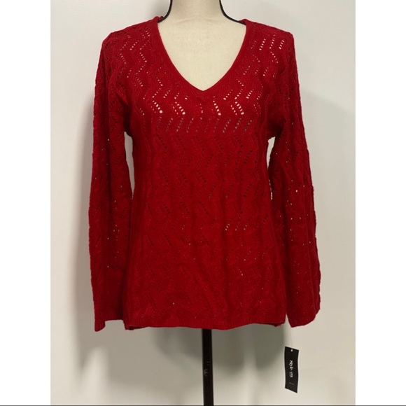 Style & Co. Sweaters - NWT Style & Co Sweater Red Size XL Size LP